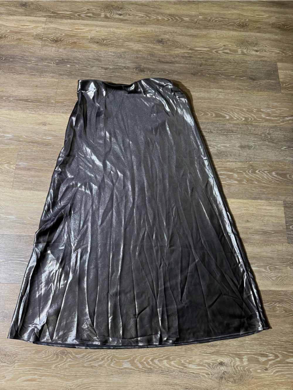 LOFT Black Shimmer Maxi Skirt